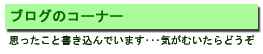 �u���O�̃R�[�i�[