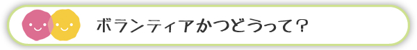 ボランティアかつどうって？